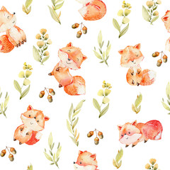Aquarell Fuchsmuster. © Tapilipa