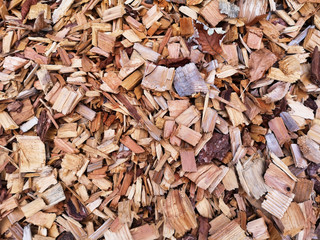 background of wood snippets 
