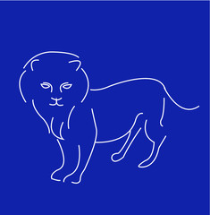 Lion silhouette