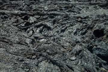 volcanic rock texture from Timanfaya in Lanzarote