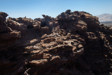Fototapeta na wymiar volcanic rock texture from Timanfaya in Lanzarote