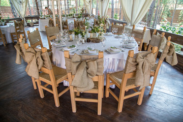 restaurant tables in a restaurant