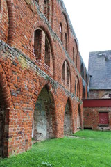 Fototapeta na wymiar Old walls of the monastery in Bad Doberan 