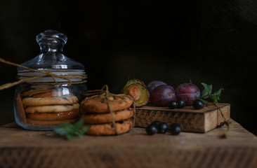 still life with vegetables