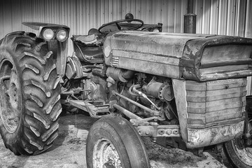 old farm tractor