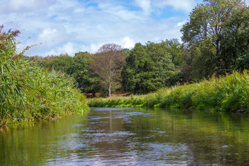 Fototapeta premium Niers River, Lower Rhine Region, Germany