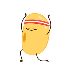 Soybean vector. Soybean character design.