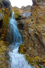 waterfall in the mountains