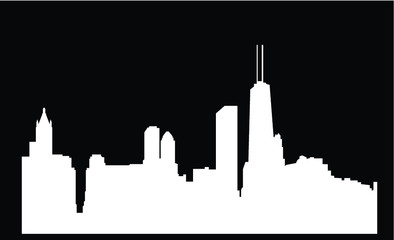 Obraz premium Chicago silhouette