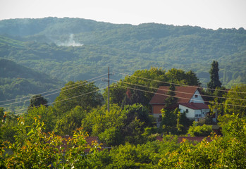 House in the mountain of Fruska Gora, Vrdnik, Serbia