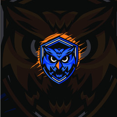 Night Owl Mascot Logo Illustration