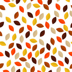 seamless pattern with fall leaf print