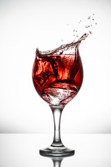 red wine splash