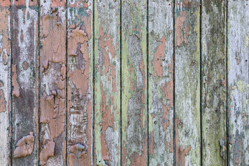 weathered wooden planks
