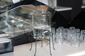 Cute water dispenser with cold water inside