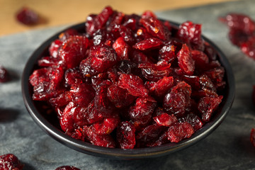Raw Red Organic Dried Cranberries
