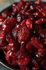 Raw Red Organic Dried Cranberries
