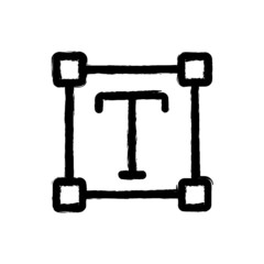 vector illustration hand drawn icon oftext format 1