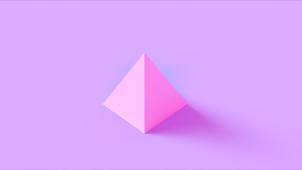 Pink Pyramid 3d illustration 3d render