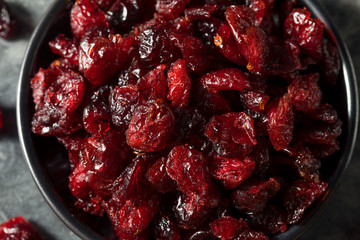 Raw Red Organic Dried Cranberries