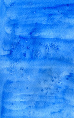 Abstract watercolor background for textures backgrounds and design. Blue.