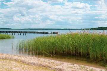 Der Große Goitzschesee ist der größte See das aus dem ehemaligen Braunkohlentagebau Goitzsche in...