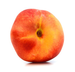 Nectarine fruit isolated on white background cutout