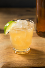 Boozy Refreshing Rum Navy Grog Cocktail