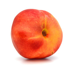 sweet peaches on a white background 