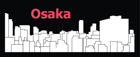Fototapeta premium Osaka, Japan skyline