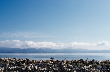 Canoe at Trasimeno Lake