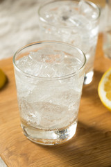 Healthy Refreshing Sparkling Lemon Water