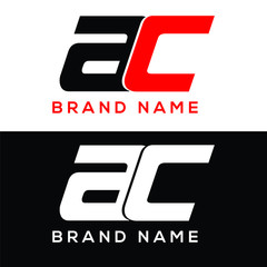 Letter AC logo design template.
