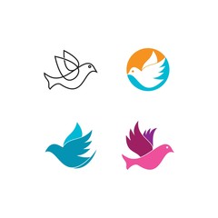 Fototapeta premium Bird wing Dove Logo