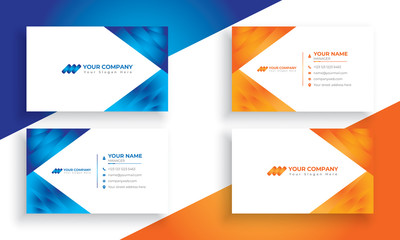 Abstract creative business card design