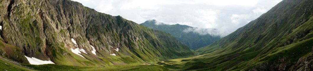 Caucasus mountains biosphere reserve pass crossing