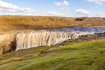 Amazing Iceland landscape at Dettifoss waterfall in Northeast Iceland region.