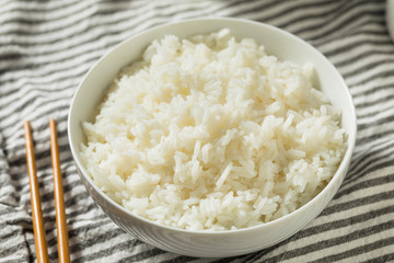 Homemade Cooked Steamed White Rice