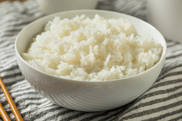 Homemade Cooked Steamed White Rice