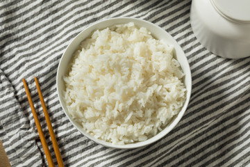 Homemade Cooked Steamed White Rice