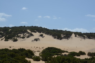sand dunes at piscinas, sardinia, italy