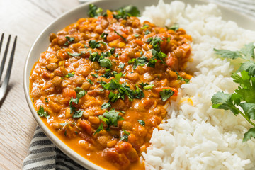 Homemade Spicy Indian Curry Lentils