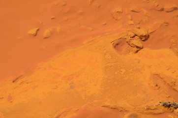 orange water at riu piscinas, sardinia, italy