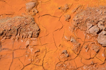 orange water at riu piscinas, sardinia, italy