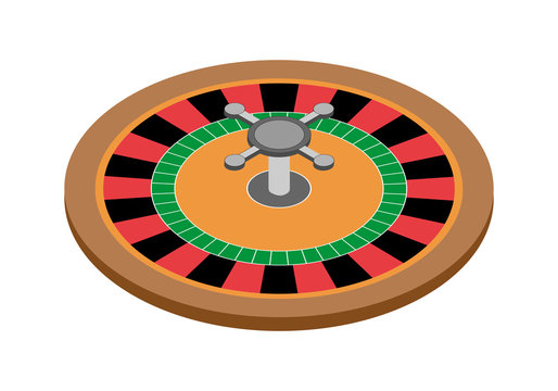 Ruleta de juegos al azar de un casino.