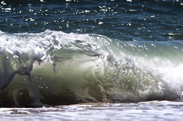 water flowing into the water