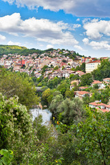 Fototapeta na wymiar Veliko Tarnovo, touristic city in Bulgaria on the Iantra river