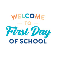 Welcome Back To School, Public School, Elementary School, Classroom Poster, Flyer for Teachers, Educators, Vector Illustration Background