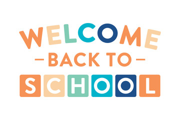 Welcome Back To School, Public School, Elementary School, Classroom Poster, Flyer for Teachers, Educators, Vector Illustration Background