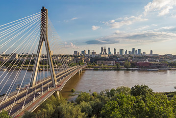 Fototapeta Warsaw, Poland - view of the city. obraz